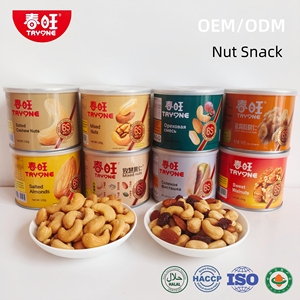 CHUNWANG Almendras, Nueces Mixtas y Frutas Secas Saladas Fritas en Latas o Bolsas, Bajo MOQ, Gran Venta - Product Image 2