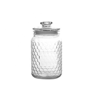 2L commercio all'ingrosso di grandi dimensioni vaso di <span class=keywords><strong>vetro</strong></span> marmellata di erbe cereali cereali conservazione sigillato barattolo di <span class=keywords><strong>vetro</strong></span> con coperchio ermetico - Product Image 4