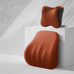 Nouvel ensemble universel de coussin et d'appui-tête en mousse à mémoire de forme pour siège de voiture 2026 avec support lombaire rafraîchissant pour le dos et le cou - Product Image 3