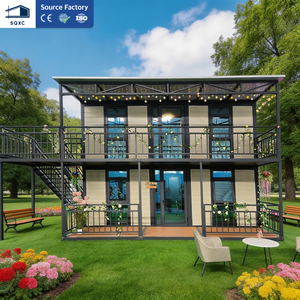 Casa Container Prefabbricata a Due Piani 20ft 40ft, Design Pieghevole Espandibile, Impermeabile, Resistente ai Terremoti, Ignifuga e Traspirante - Product Image 1