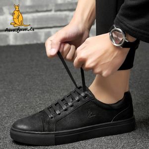 Nuevos Zapatos Deportivos Casuales de Moda para Hombre con Cuero Genuino de Canguro, Piel de Vaca y Piel de Cerdo, Estilo Moderno para Caminar, Suela de Goma - Product Image 5