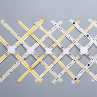 Câble de connexion pour bande LED COB transparente sans soudure de type X miniature 8 mm 10 mm 2 broches 3 broches 4 broches CCT RGB RGBW