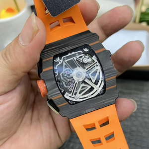Reloj Mecánico Automático para Hombre 2026, Nuevo, de Lujo, con Fibra de Carbono Naranja, Función de Tacómetro y Reserva de Marcha - Product Image 6