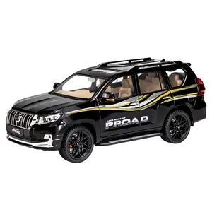 Döküm simülasyon 1:18 model Toyota Bado Prado Land Cruiser serin Luze ses ışık boilback güç