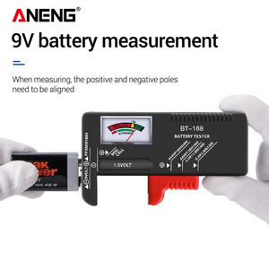 ANENG BT-168 Analizzatore <span class=keywords><strong>con</strong></span> Display a Punti, <span class=keywords><strong>Tester</strong></span> di Capacità per Batterie al Litio, Misuratore di Tensione per Batterie AAA AA e a Bottone da 9V - Product Image 3