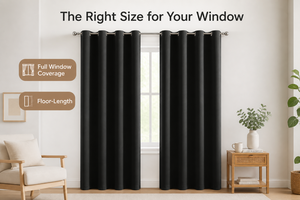 TIANYUN Karartma Perdeleri Küçük Pencereler İçin Grommet Üstlü Termal Soğuk/Sıcak Yalıtım UV Korumalı Kalın Kumaş Oturma Odası - Product Image 2