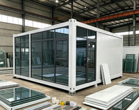 Unité préfabriquée modulaire entièrement vitrée et isolée pour bureau de jardin / cabane de vacances / studio d'accueil