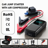 Démarreur de saut de voiture professionnel 4 en 1 avec compresseur d'air alimentation de secours et pompe à air de gonflage pour l'utilisation de moto de camion