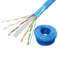 Kabel Komunikasi Gigabit CAT6 Berkualitas Tinggi Pabrikasi, Tembaga Terpilin 8-Konduktor 305M UTP Transfer Data Cepat
