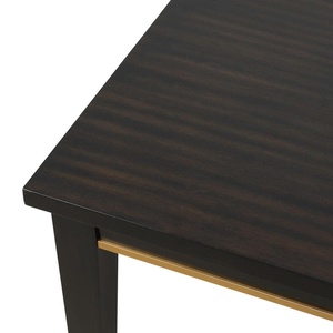 Contemporary Espresso Wood Dining Table <b>Mirror</b> Insert 1pc <b>Rectangle</b> for Kitchen Dining Room Furniture Modern Eco-Friendly - Product Image 5