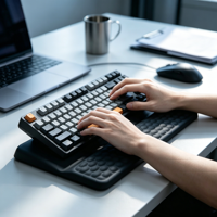 Support de poignet ergonomique transfrontalier en mousse à mémoire de forme pour clavier et souris, en stock, vente en gros