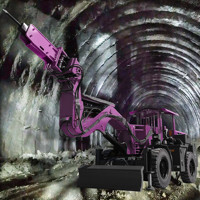 Machine de forage souterraine pour le décapage de roches secondaire et le décapage de roches dans les tunnels