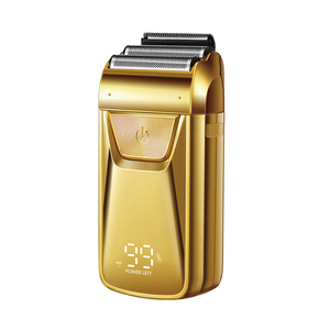 Professional Men's Rechargeable Foil <strong>Hair</strong> Removal <strong>Skinhead</strong> Machine Two Reciprocating Blades Shaver USB Household Smart High-powe - Product Image 1