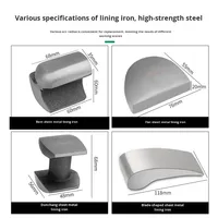 Ensemble de marteaux pour carrosserie, outils de carrosserie, bloc de façonnage, outil de réparation de bosses en tôle, outil de carrosserie à tête plate avec poignée