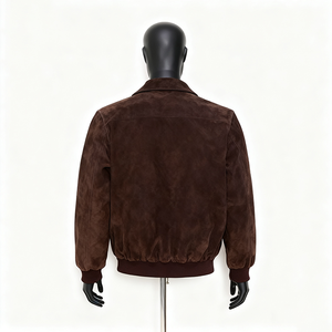 Veste en daim pour homme Doger Custom, veste bomber en daim, manteau décontracté, veste en <span class=keywords><strong>simili</strong></span> <span class=keywords><strong>cuir</strong></span> vintage avec strass - Product Image 4