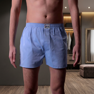 Calzoncillos bóxer largos sin costuras para hombre, 100% algodón tejido - Product Image 2
