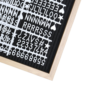 Jinnhome tự làm bảng chữ cái nỉ màu đen với các chữ cái Bảng chữ cái khác nhau khung gỗ giá rẻ cho quảng cáo - Product Image 3