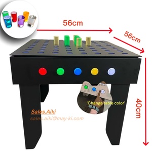 Botones LED, Artículos sensoriales de mesa con varillas de arcoíris, Sala sensorial de juego divertido superior, mesa de grafiti lavable DIY, Sala sensorial de juegos - Product Image 4