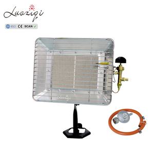 Outside Small Gas <strong>Bbq</strong> Heater with Cast Iron Adjustable Bracket Link Gas Cylinder Black 2 Ceramic Plates <strong>Masonry</strong> Heaters for Sale - Product Image 4