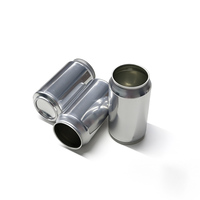 Vente en gros de boîtes à thé en aluminium standard de 330 ml, à ouverture facile, argentées, à finition brillante, à étanchéité élevée, anti-fuite, à bords lisses et sans bavures, avec anneau de traction