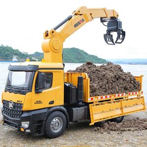 Camión Volquete Metálico RC <span class=keywords><strong>Huina</strong></span> <span class=keywords><strong>1575</strong></span> de Gran Venta, Juguete a Escala 1:14, Vehículo de Construcción RC de 9 Canales con Pinza para Madera - Product Image 6
