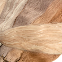 Extensiones de Cabello Invisible Bead Weft de Doble Trama, Calidad Salón, Cabello Virgen Ruso