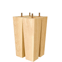 Pied de meuble en bois massif sculpté sur mesure à prix abordable, design conique, pour chaise et canapé, idéal pour salon et chambre à coucher
