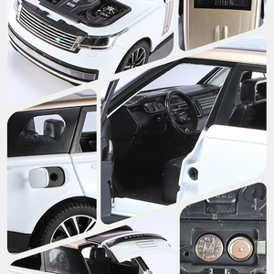 New Diecast 1:24 Land <strong>Range</strong> <strong>Rover</strong> SUV Car Alloy Sport Car Model Sound Light Simulation Pullback Collect Decorative Movable <strong>Toys</strong> - Product Image 2