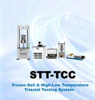 KTL STT-TCC Gefrorener Boden Hoch-Niedrig-Temperatur-Triaxial-Prüfsystem Modulare Geotechnische Maschine UU CU CD Scherfestigkeitsprüfung für