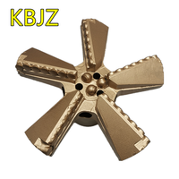 Foret de forage PDC concave à 5 lames de 250 mm, sans carottage, prix usine KBJZ, pour puits d'eau et mines de charbon