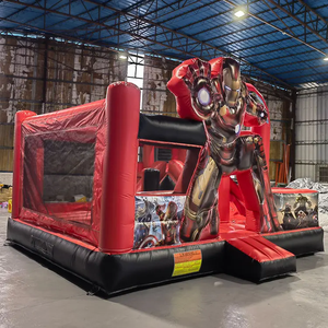 Castillo Inflable con Tobogán Temático <span class=keywords><strong>de</strong></span> Ironman, Popular y en Oferta, Casa <span class=keywords><strong>de</strong></span> Brinco para Niños - Product Image 2