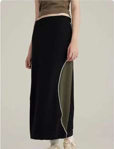 <span class=keywords><strong>Jupe</strong></span> <span class=keywords><strong>longue</strong></span> d'été tissée à quatre côtés <span class=keywords><strong>jupe</strong></span> cargo européenne et américaine pour fille chaude - Product Image 4