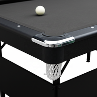 Table de billard pliable MDF avec pieds pliables, gain de place, mini table de billard portable de 6 pieds pour enfants, intérieur, maison