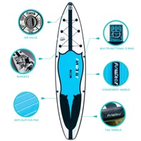 FUNWATER livraison directe OEM Soft Top planche de surf Wakeboard planche de surf eau planche de sup gonflable planche de surf Moe Grip alaia