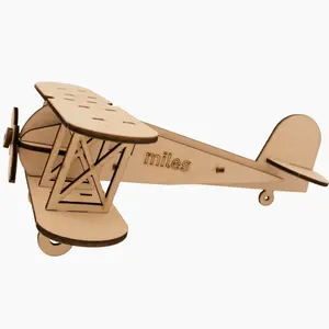 木製飛行機カスタムキッズジグソーパズル教育玩具3Dキッズ木製パズルサプライヤーキッズパズル