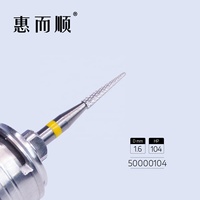 5000104 Fraise conique en carbure de tungstène cémenté à coupe croisée fine pour le façonnage de la résine acrylique ou le limage des ongles