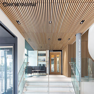 GoodSound parete e soffitto fonoassorbente Decor Pet Strip pannelli acustici in <span class=keywords><strong>legno</strong></span> a doghe Akupanel personalizzati <span class=keywords><strong>per</strong></span> ginnastica - Product Image 5