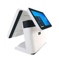 Venta Directa de Fábrica, Sistema POS con Pantalla Dual de 15.6 Pulgadas, Windows/Android, Todo en Uno, Punto de Venta, Caja Registradora para Comercio Minorista