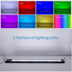 Fullgain 4 pies 4FT <span class=keywords><strong>6FT</strong></span> 120 CM RGB espectro completo pecera luz <span class=keywords><strong>LED</strong></span> acuario hogar planta lámpara de luz <span class=keywords><strong>Led</strong></span> para acuario con temporizador