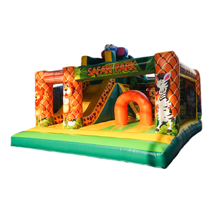 Castello Gonfiabile a Tema Zoo con Foresta Verde per Bambini, Fornitore Cinese - Product Image 2