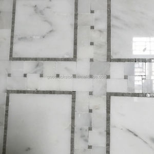 Мраморная плитка из белого и серого камня толщиной 10 мм для спальни, кухни, декора ванной комнаты - Product Image 6