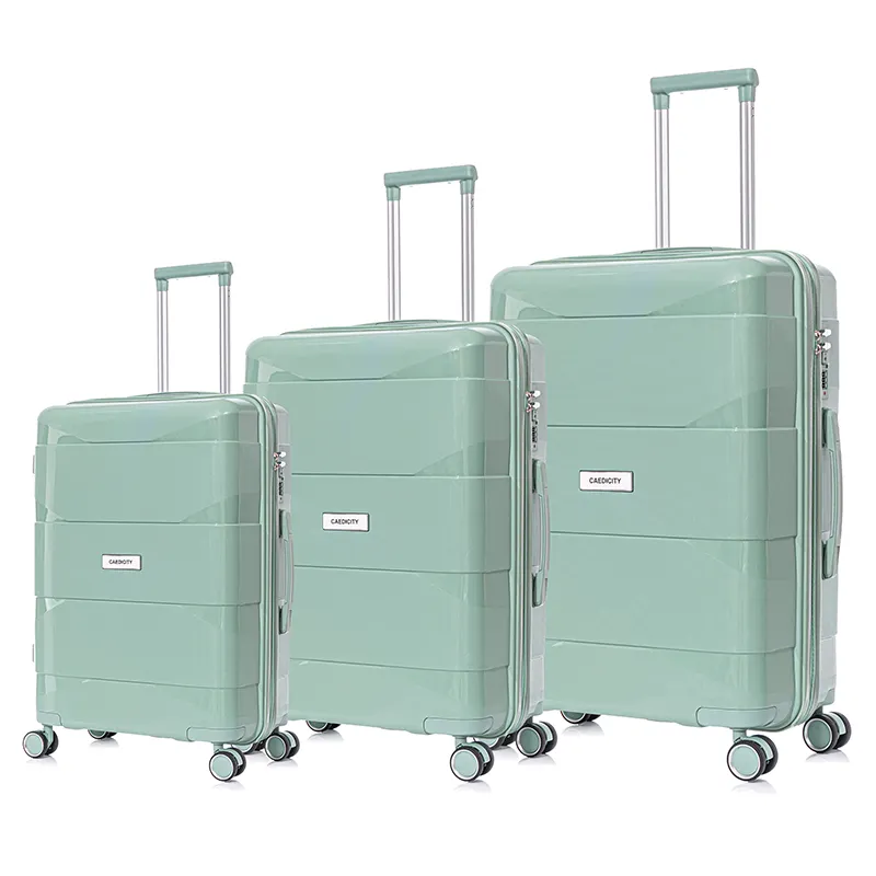 Valise personnalisée PP lot de 3 bagages 20 24 28 pouces pour hommes PP Trolley Bag Valise Koffer set Case