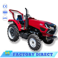 Tracteur agricole 4x4 de 80 CV, puissant, diesel, pour le labour, le travail du sol, le semis, la culture et le transport de matériaux