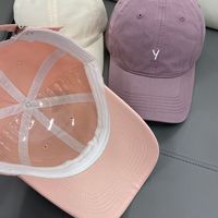 Gorras de Béisbol de 6 Paneles de Algodón Puro de Diseñador para Mujer Gorra Deportiva de Alta Calidad con Letra Y Logo Personalizado Bordado para Hombre