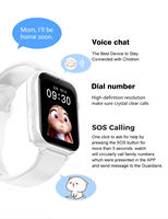 Reloj Inteligente para Niños con Tarjeta SIM 4G, Pantalla Táctil IPS, Control por Aplicación, Resistente al Agua, Videollamada, Alarma SOS, Reloj Despertador, Posicionamiento LT38