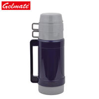 Fabricante Precio barato 2 TAZAS Frasco de vacío de plástico Termo recambios de vidrio Frasco de vacío