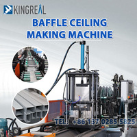 Machine de profilage 2026 pour systèmes de plafonds suspendus, machine de fabrication de tubes de plafond à déflecteur en U de 150 mm et 200 mm, Rich Project