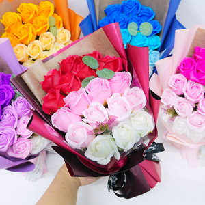 Coffret <span class=keywords><strong>cadeau</strong></span> créatif de luxe <span class=keywords><strong>pour</strong></span> la Saint-Valentin 18 fleurs de savon artificielles Coffret <span class=keywords><strong>cadeau</strong></span> d'<span class=keywords><strong>anniversaire</strong></span> <span class=keywords><strong>pour</strong></span> la fête des mères Fleurs de rose - Product Image 2