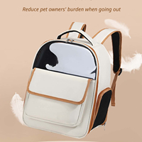 Bolsa de Transporte para Mascotas Resistente al Agua con Múltiples Ventanas de Malla, Mochila de Viaje Portátil para Gatos, para Paseos Diarios al Aire Libre