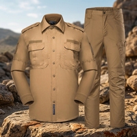 Ensemble uniforme tactique en coton IX7, uniforme de sécurité, combinaison d'entraînement en plein air à manches longues pour les instructeurs - Vente en gros d'usine